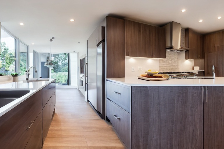 Intrahome Scandi Smart 1 χρώμα Νησί Καρυδιά & Γκρι Περίμετρος έπιπλα κουζίνας 10 Μέτρα συνολικα τρέχον μέτρα Intrahome-65653096