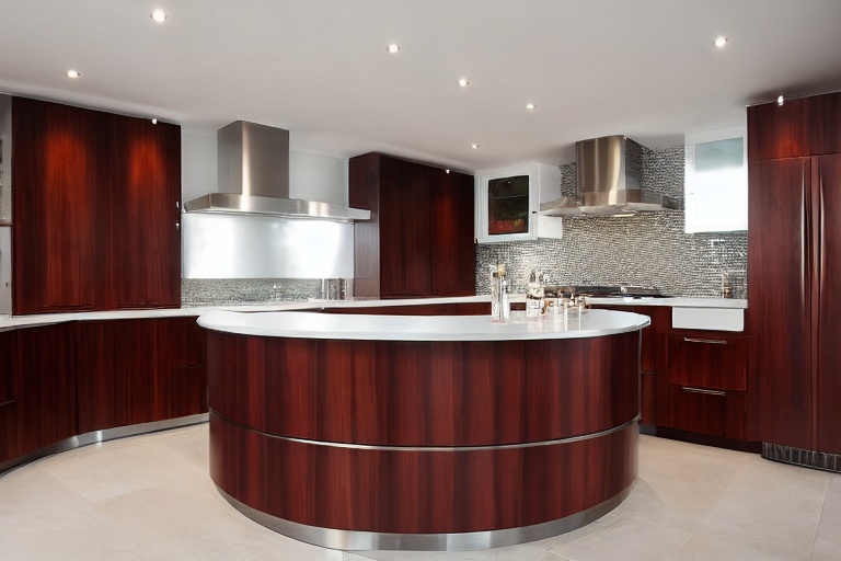 Intrahome Scandi Design 1 χρώμα Καπλαμάς Μαόνι έπιπλα κουζίνας 10 Μέτρα συνολικα τρέχον μέτρα Intrahome-65653108
