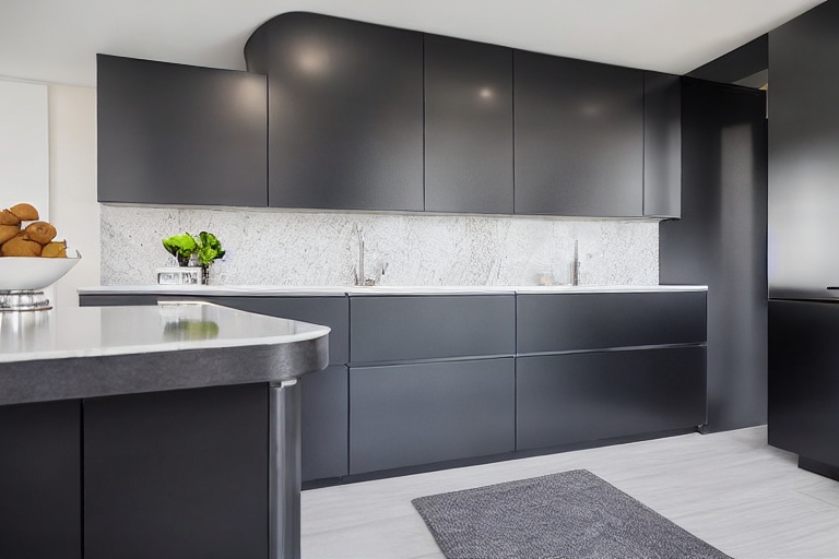 Intrahome Nordic Modern 1 χρώμα Λακέ Ανθρακί έπιπλα κουζίνας 10 Μέτρα συνολικα τρέχον μέτρα Intrahome-65653124