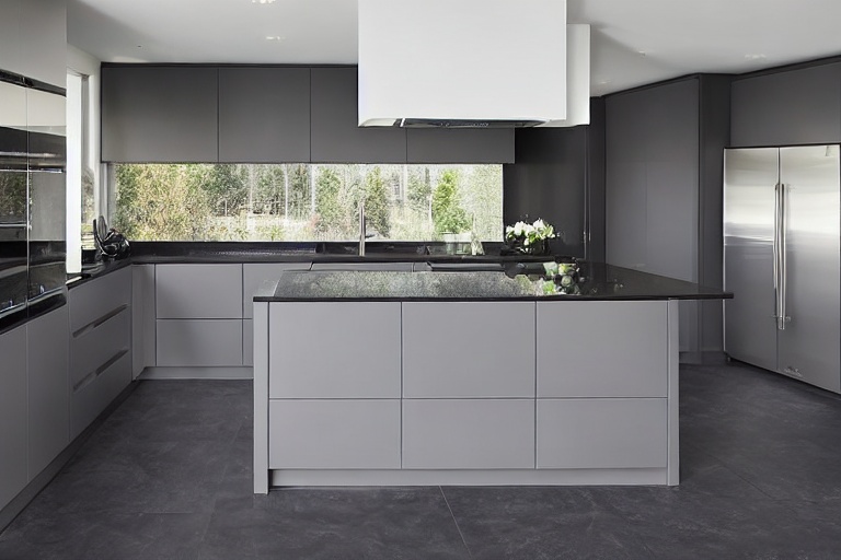 Intrahome Nordic Home 1 χρώμα Λακέ Ανθρακί έπιπλα κουζίνας 10 Μέτρα συνολικα τρέχον μέτρα Intrahome-65653127