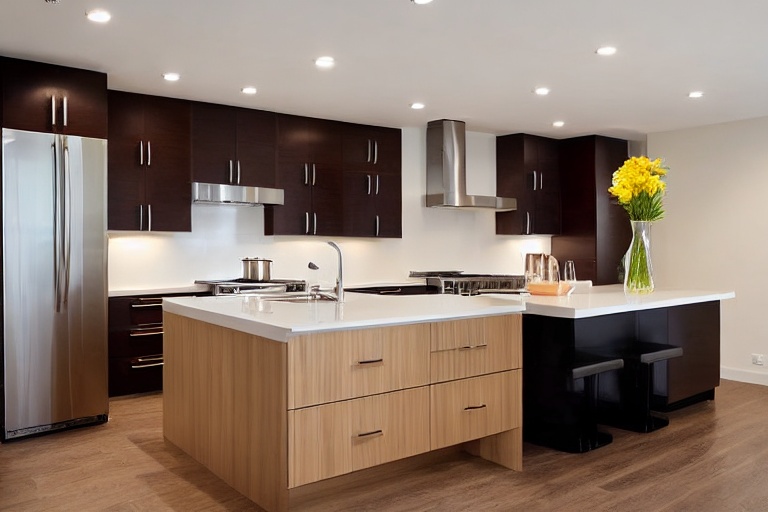 Intrahome Luna Elegance 1 χρώμα Κρεμ Πάνω & Ξύλο Κάτω έπιπλα κουζίνας 10 Μέτρα συνολικα τρέχον μέτρα Intrahome-65653259