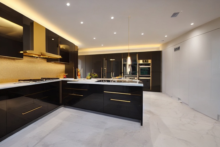 Intrahome Roma Max 1 χρώμα Βουρτσιστό Χρυσό έπιπλα κουζίνας 10 Μέτρα συνολικα τρέχον μέτρα Intrahome-65653310