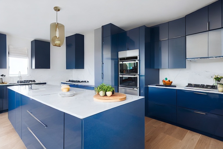 Intrahome Napoli Lux 1 χρώμα Λακέ Πετρόλ έπιπλα κουζίνας 10 Μέτρα συνολικα τρέχον μέτρα Intrahome-65653313