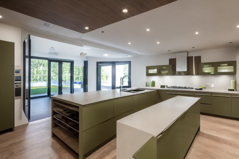 Intrahome Parma Lux 1 χρώμα Λακέ Λαδί έπιπλα κουζίνας 10 Μέτρα συνολικα τρέχον μέτρα Intrahome-65653333