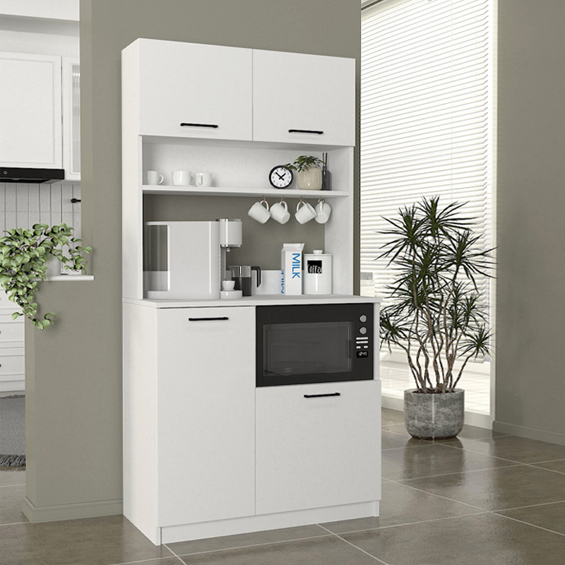 Έπιπλο κουζίνας Orvian3 2 INTRAHOME χρώμα λευκό 90x40x190εκ. Intrahomextra-8709988
