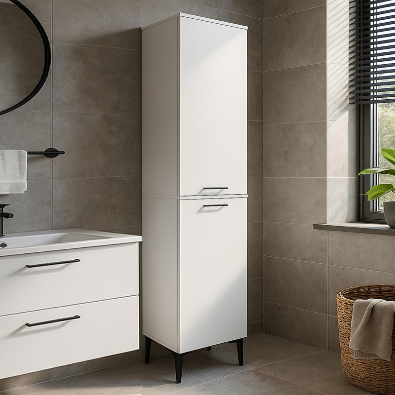 Ντουλάπι με καλάθι απλύτων Torena3 INTRAHOME χρώμα λευκό 45x30x180εκ. Intrahomextra-8702216