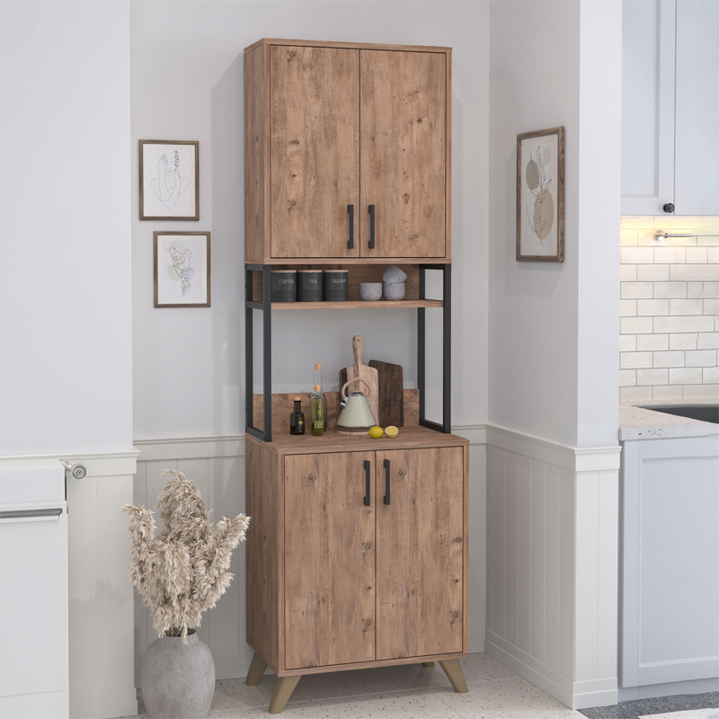 Έπιπλο κουζίνας Kastor3 INTRAHOME χρώμα pine oak 60x40x210εκ. Intrahomextra-8710263