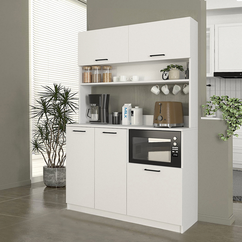 Έπιπλο κουζίνας Orvian3 3 INTRAHOME χρώμα λευκό 125x40x190εκ. Intrahomextra-8710043