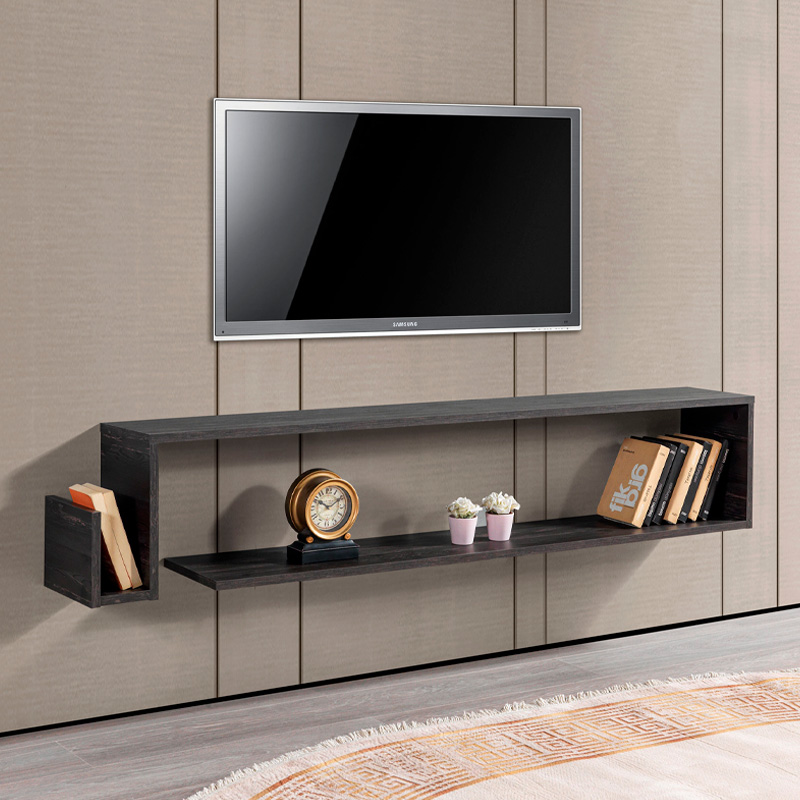 Έπιπλο τηλεόρασης επιτοίχιο Olivar4 Omarket χρώμα rebab 130x25x45εκ. Intrahomextra-8696346
