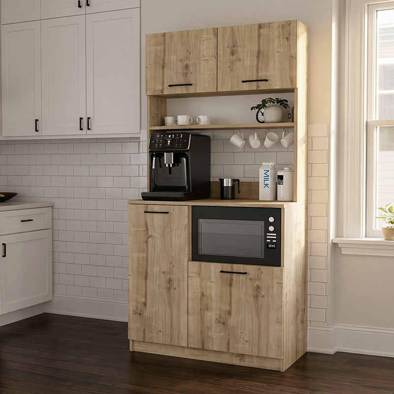 Έπιπλο κουζίνας Orvian3 2 INTRAHOME χρώμα sapphire oak 90x40x190εκ. Intrahomextra-8709295