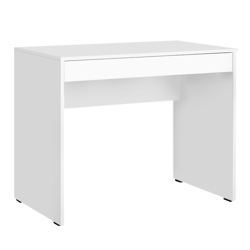 Γραφείο εργασίας Norvella Omarket χρώμα λευκό 95x65x85εκ. Intrahomextra-8731876